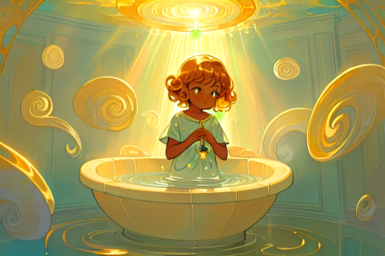 Maya at the sink